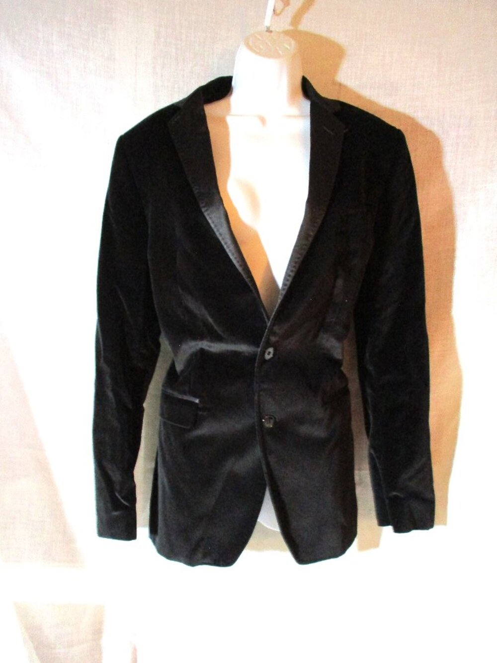 NEW DOLCE & GABBANA ITALY Set Velvet Blazer Pant Suit 48 S BLACK FORMAL Wedding